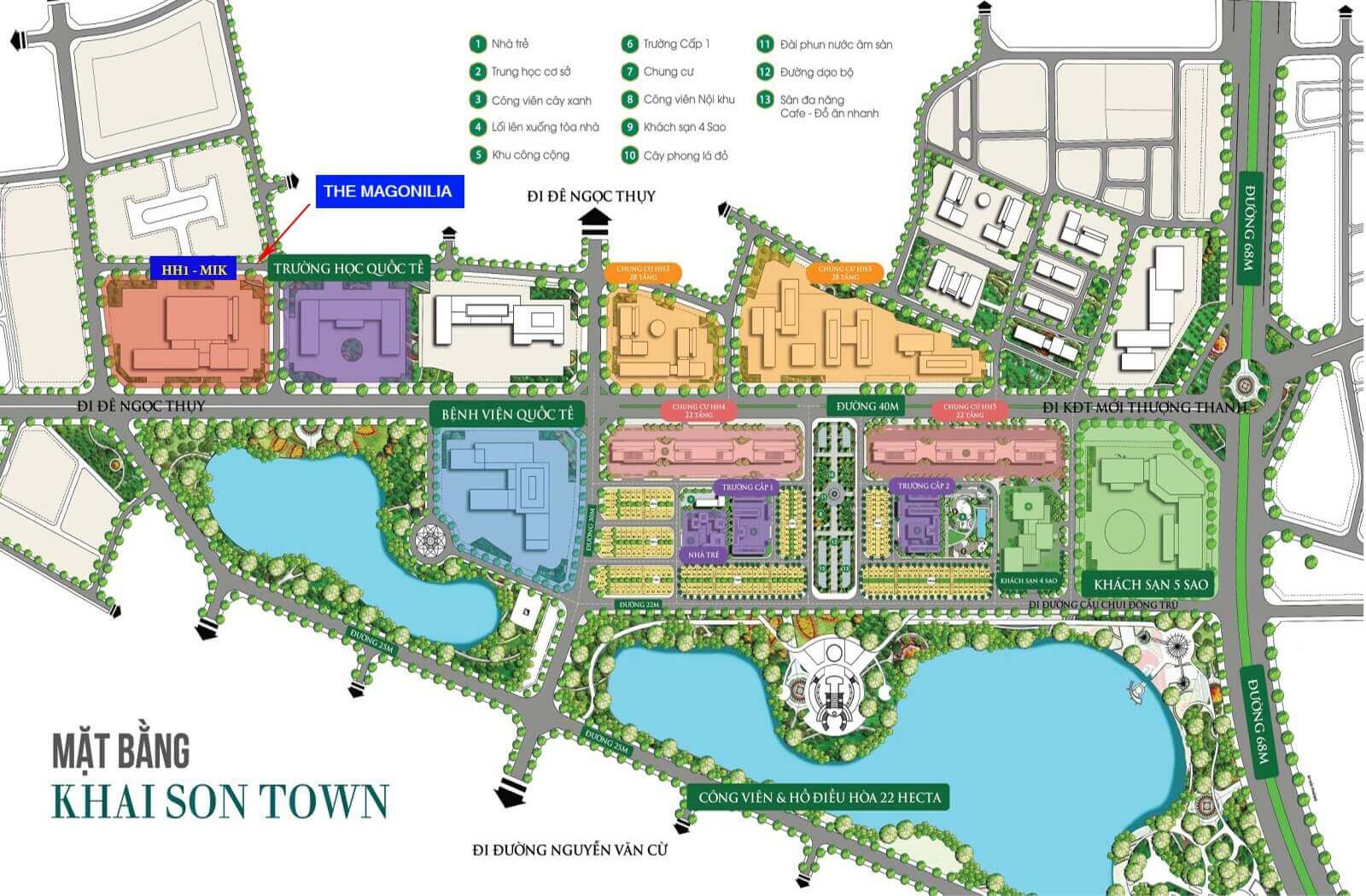 Vị trí vàng chung cư The Magnolia